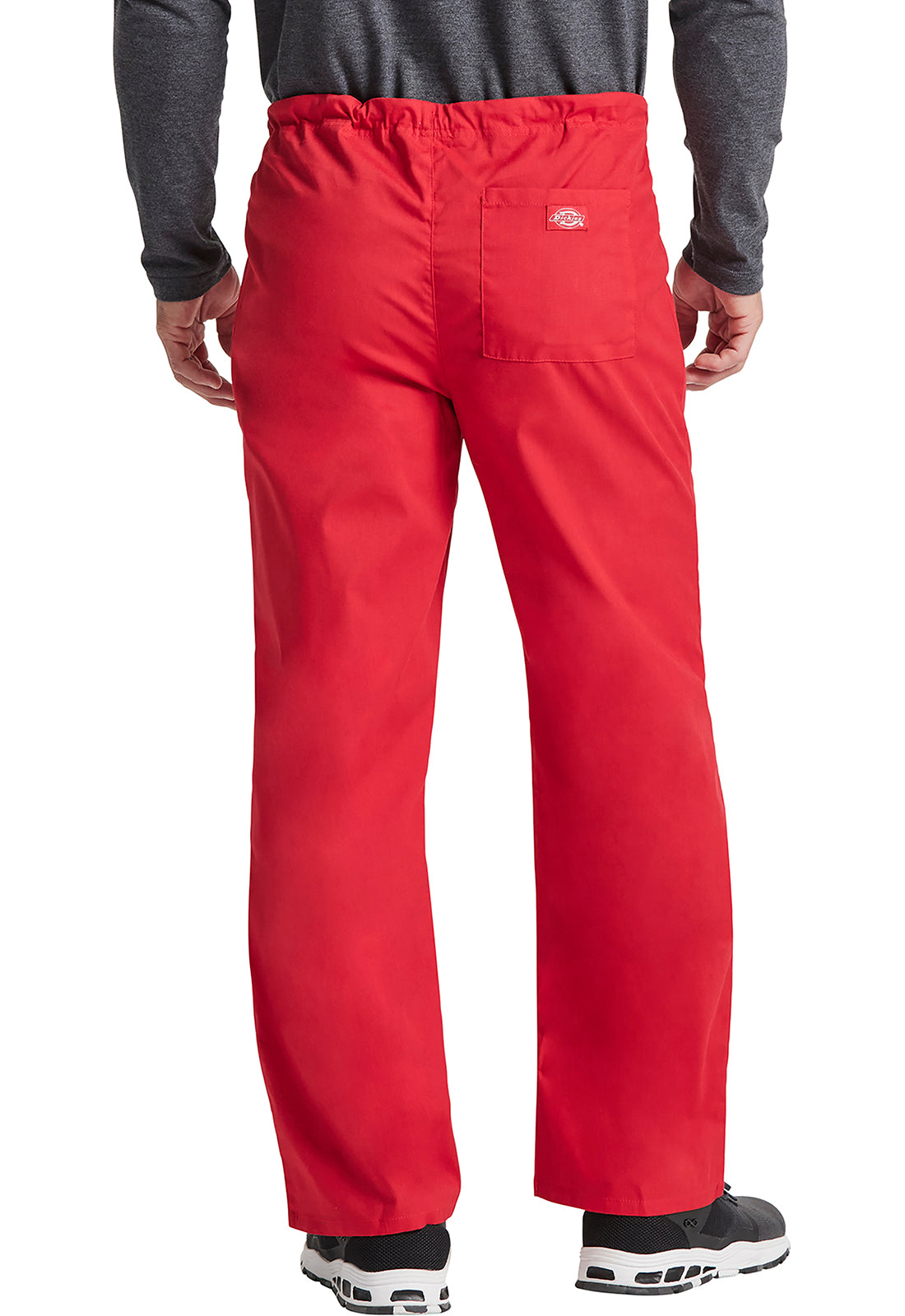 EDS Signature 83006 Unisex Drawstring Pants Red Model Image Back | Dickies