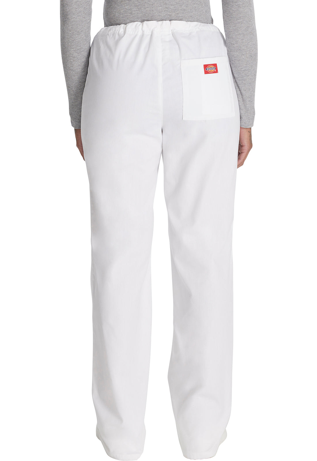 EDS Signature 83006 Unisex Unisex Drawstring Scrub Pants White