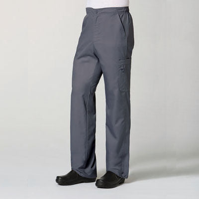 EON 8308 Men Half Elastic Fly Front 8-Pocket Cargo Pant Charcoal