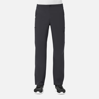 EON 8308 Men Half Elastic Fly Front 8-Pocket Cargo Pant Charcoal