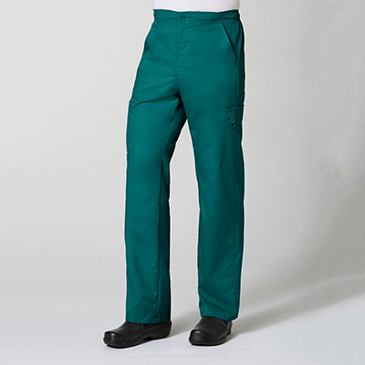 EON 8308 Men's Half Elastic Fly Front 8-Pocket Cargo Scrub Pants Tall