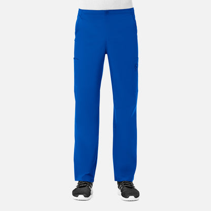 EON 8308 Men Half Elastic Fly Front 8-Pocket Cargo Pant Royal Blue