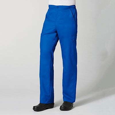 EON 8308 Men Half Elastic Fly Front 8-Pocket Cargo Pant Royal Blue