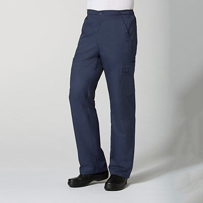 EON 8308 Men's Half Elastic Fly Front 8-Pocket Cargo Scrub Pants Tall