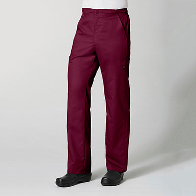 EON 8308 Men's Half Elastic Fly Front 8-Pocket Cargo Scrub Pants Tall