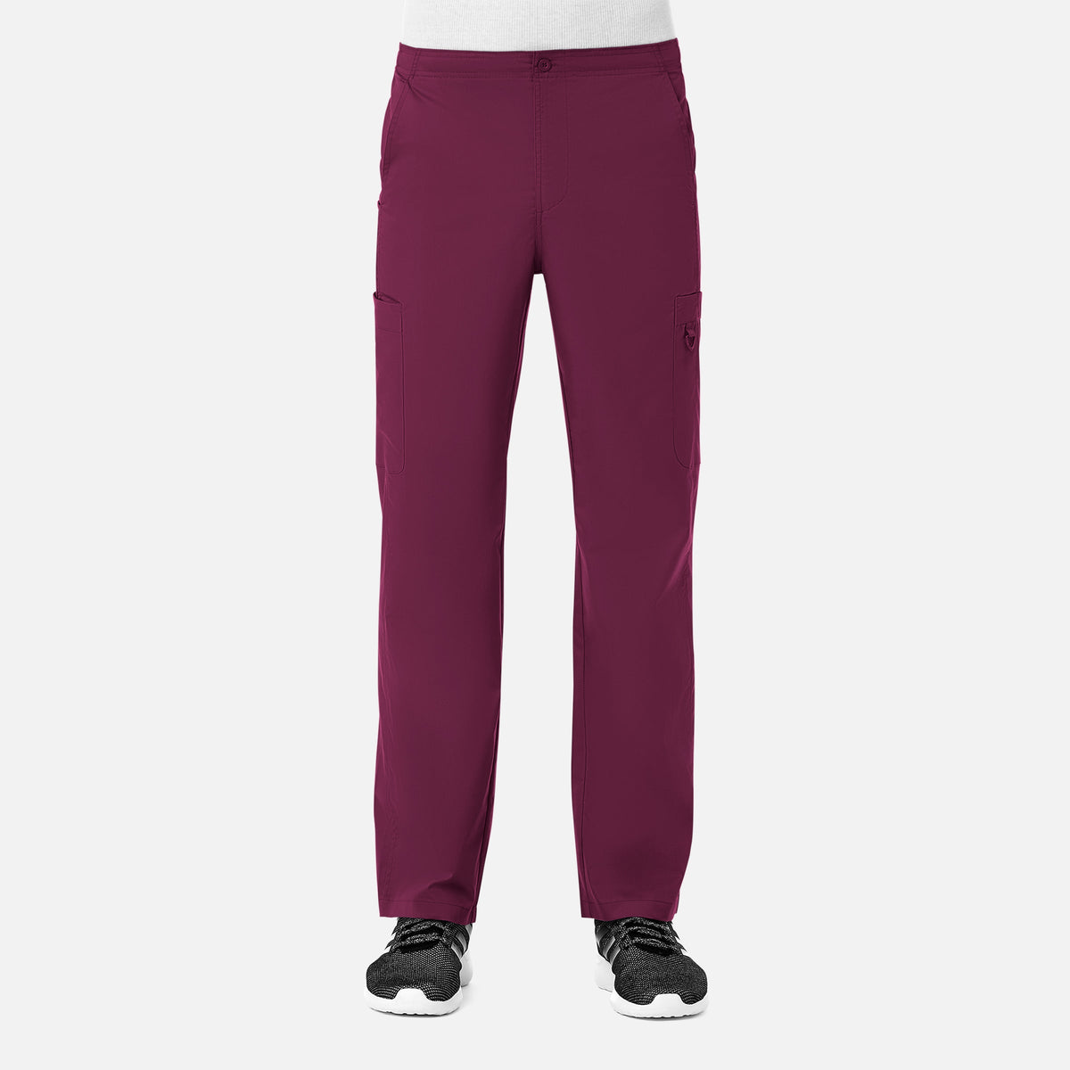 EON 8308 Men Half Elastic Fly Front 8-Pocket Cargo Pant Wine