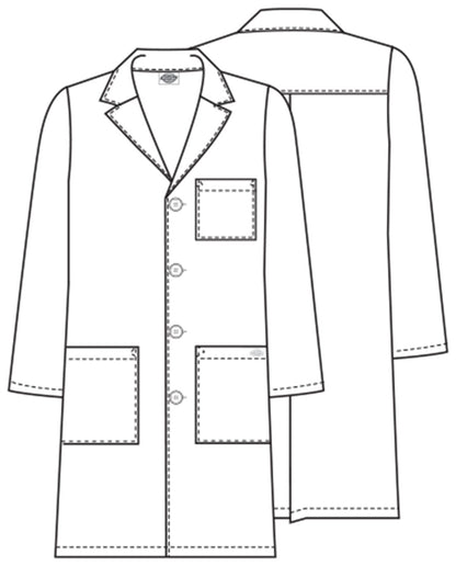 EDS Professional Whites 83403 Unisex 40" Unisex Lab Coat White