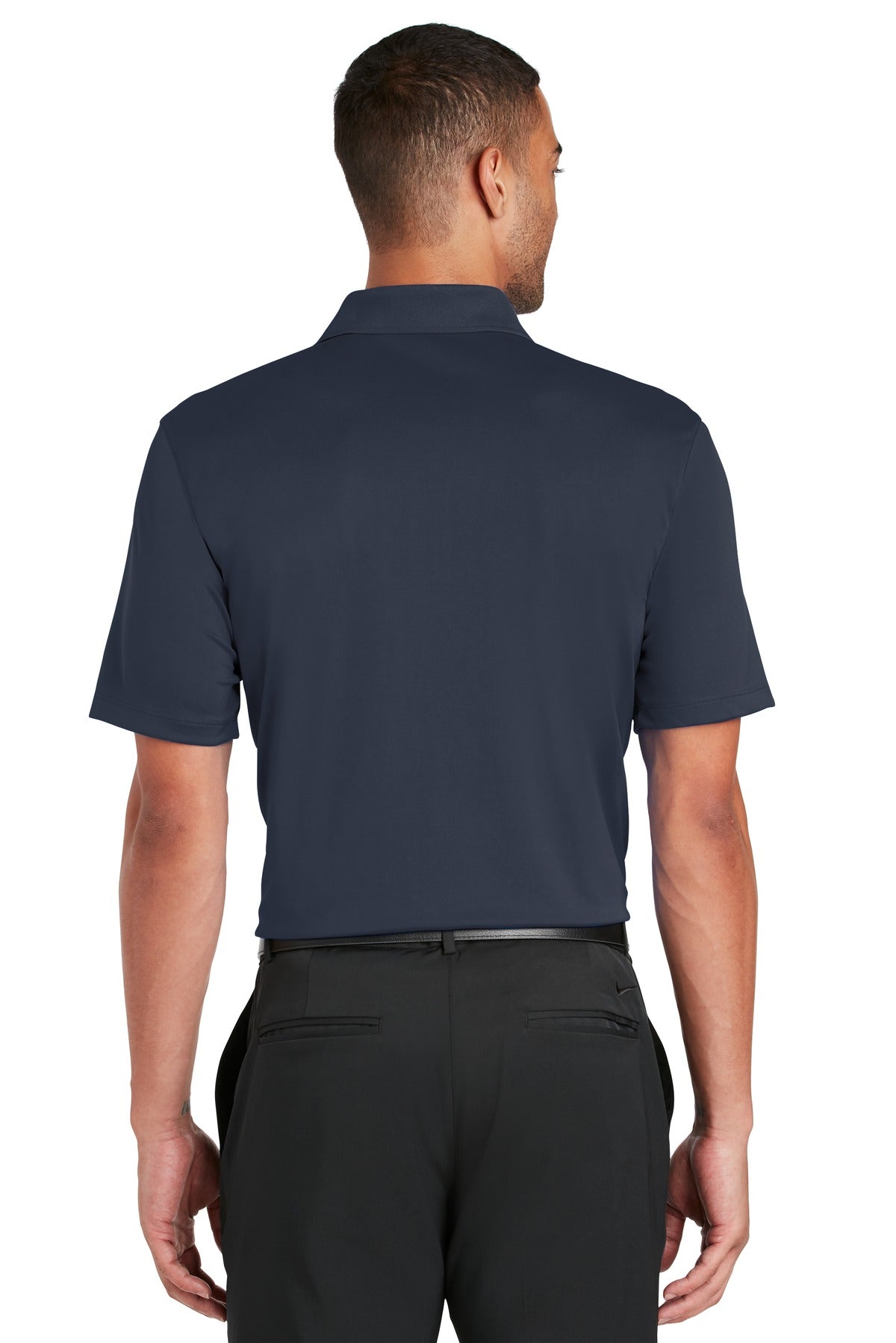 Nike Dri-FIT Classic Fit Players Polo with Flat Knit Collar. 838956 Navy