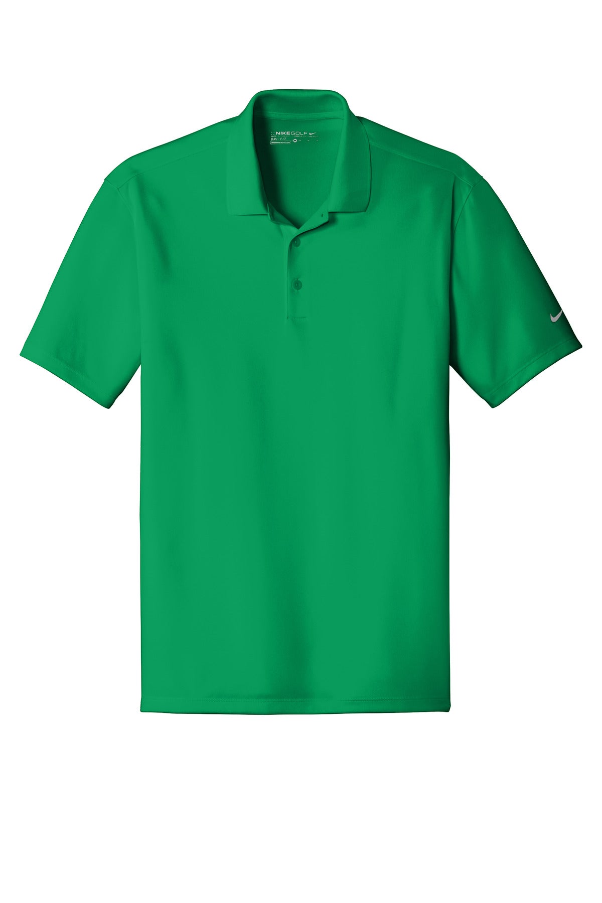 Nike Dri-FIT Classic Fit Players Polo with Flat Knit Collar. 838956 Pine Green