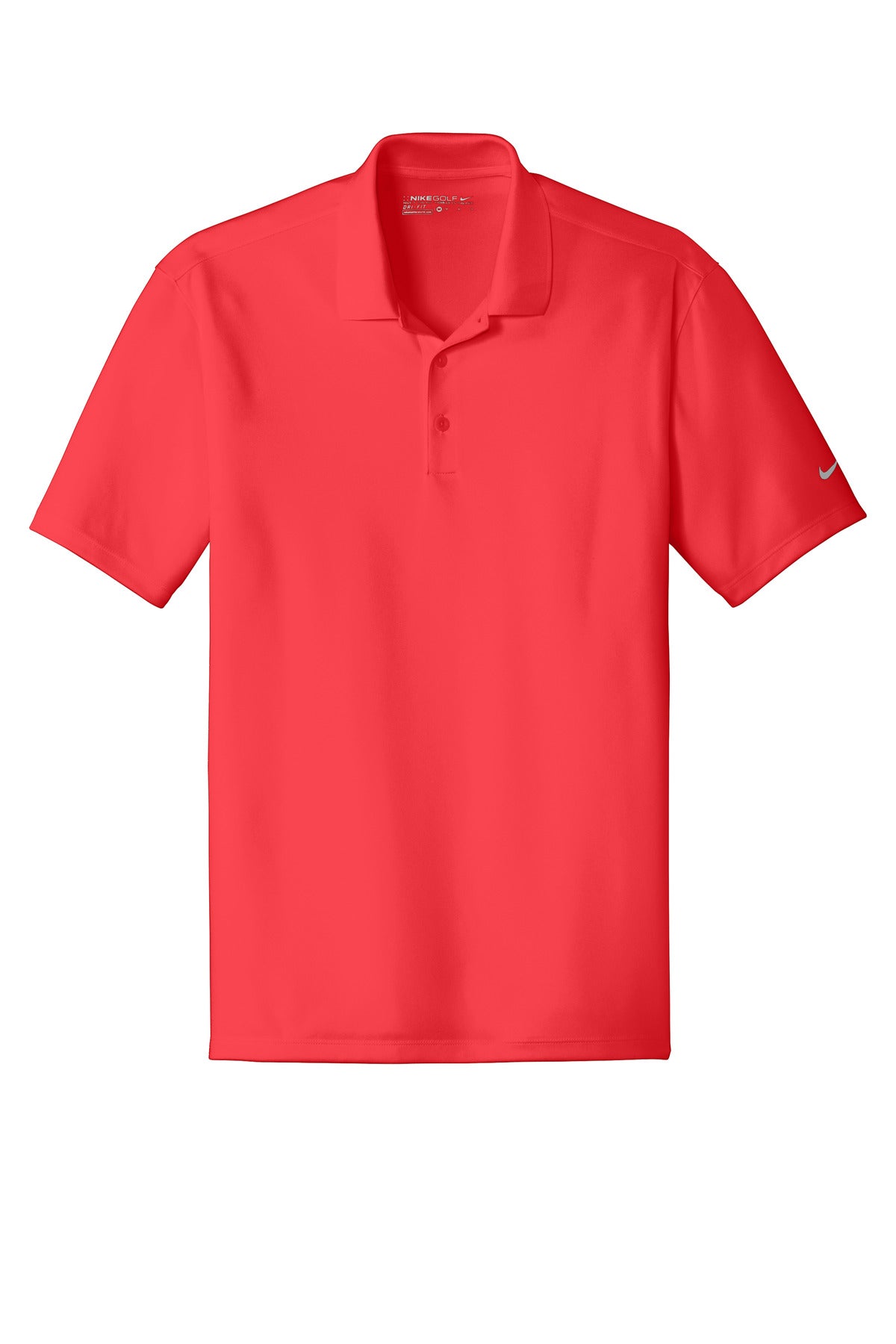 Nike Dri-FIT Classic Fit Players Polo with Flat Knit Collar. 838956 University Red