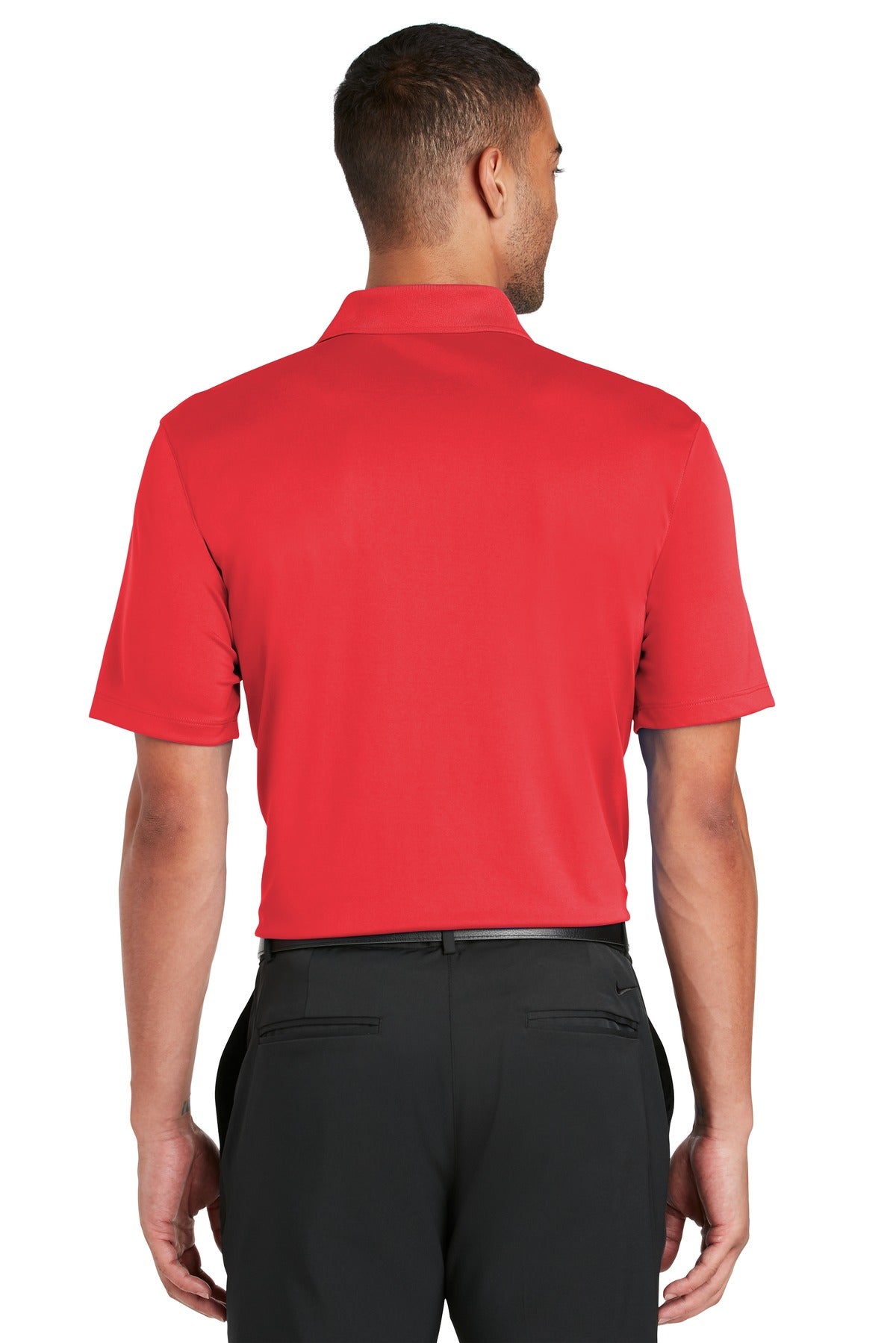 Nike Dri-FIT Classic Fit Players Polo with Flat Knit Collar. 838956 University Red