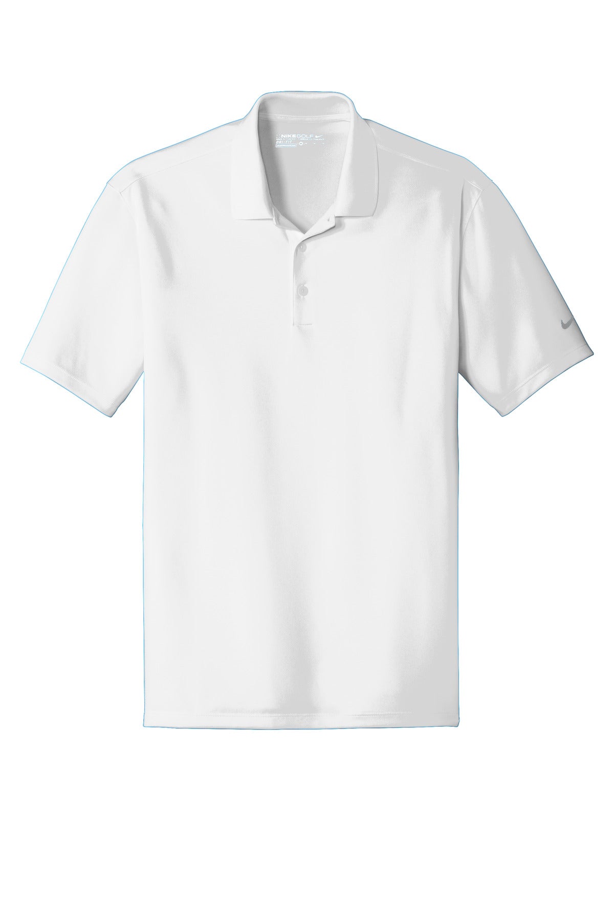 Nike Dri-FIT Classic Fit Players Polo with Flat Knit Collar. 838956 White