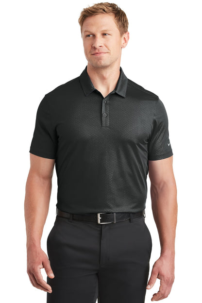 Nike Dri-FIT Embossed Tri-Blade Polo. 838964 Black