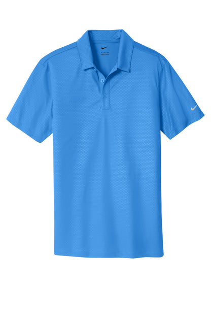 Nike Dri-FIT Embossed Tri-Blade Polo. 838964 Brisk Blue
