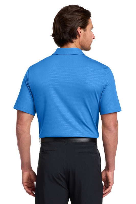 Nike Dri-FIT Embossed Tri-Blade Polo 838964 Brisk Blue