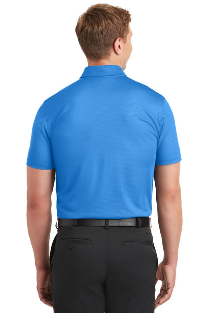 Nike Dri-FIT Embossed Tri-Blade Polo. 838964 Brisk Blue