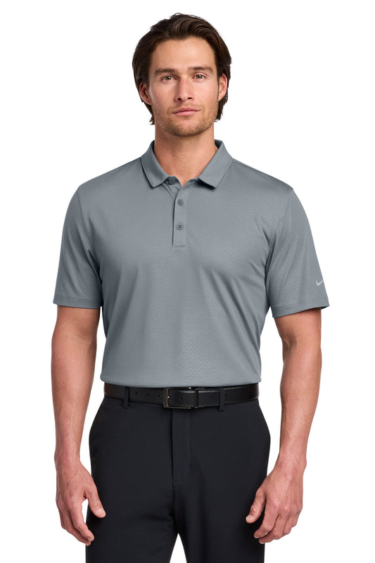 Nike Dri-FIT Embossed Tri-Blade Polo 838964 Cool Grey
