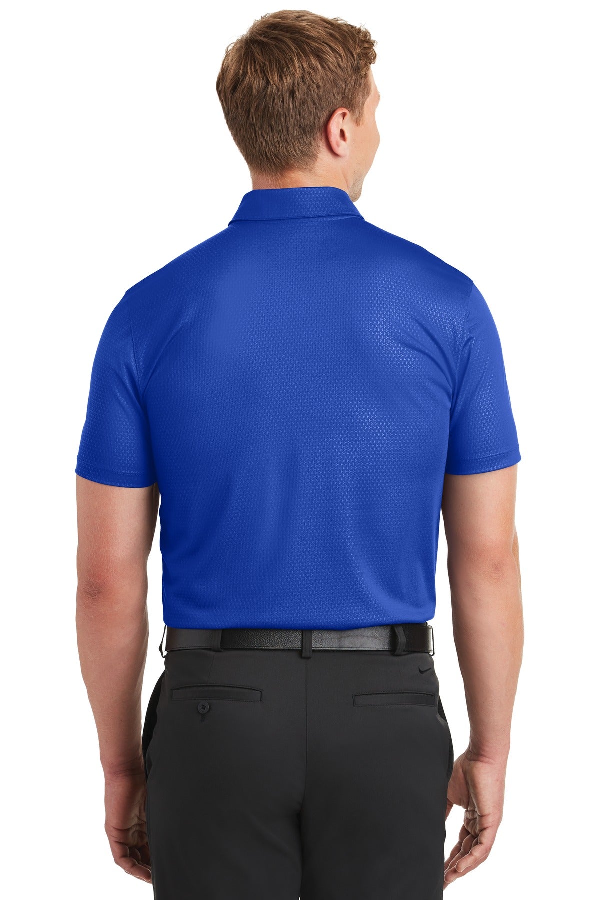 Nike Dri-FIT Embossed Tri-Blade Polo. 838964 Old Royal