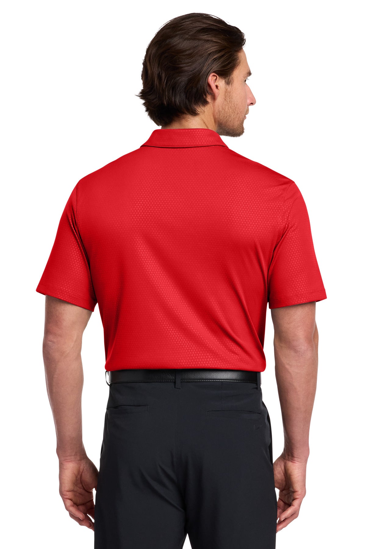 Nike Dri-FIT Embossed Tri-Blade Polo 838964 University Red