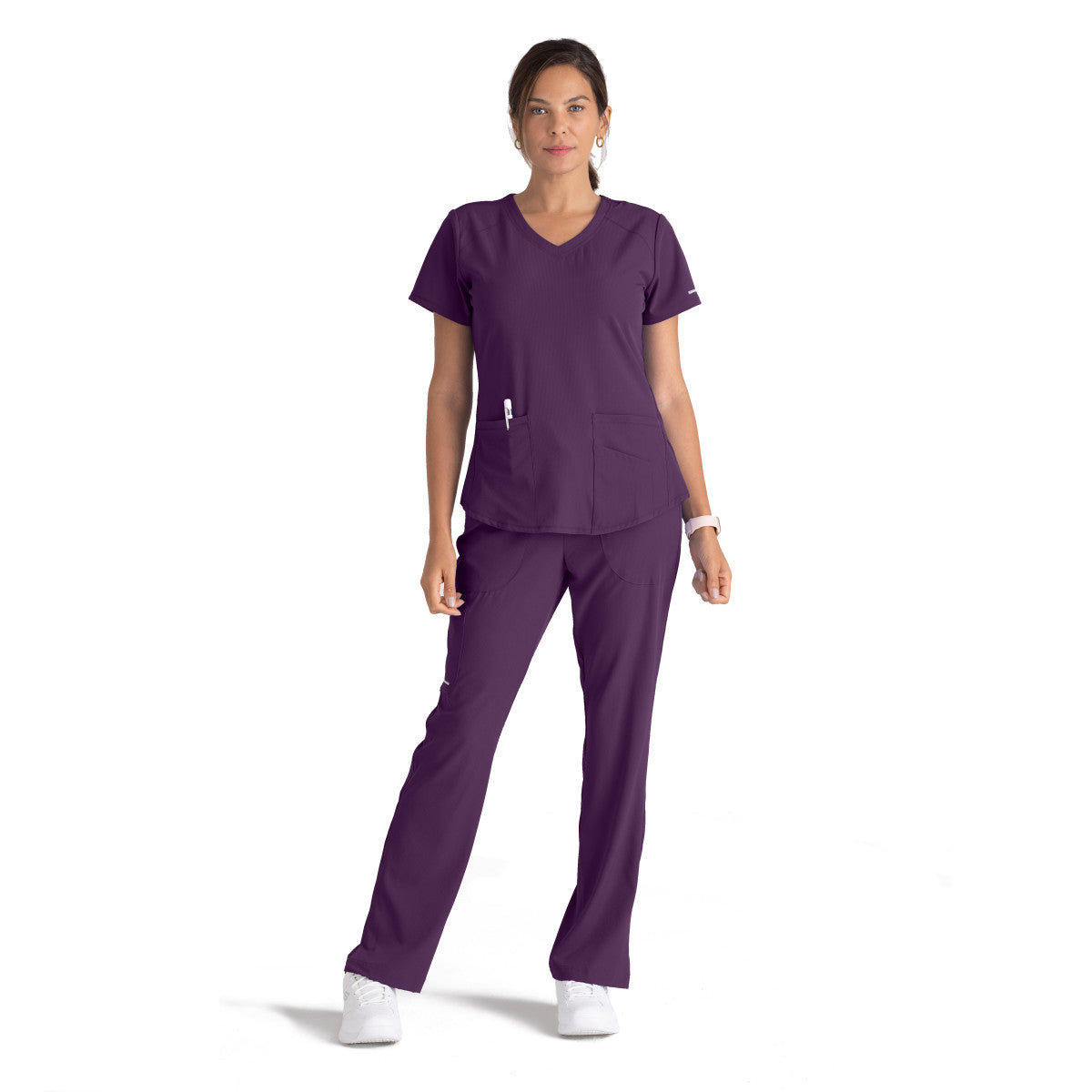 Skechers SK101 Breeze Scrub Top Eggplant