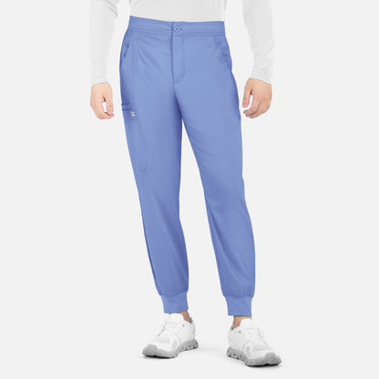Matrix Mens 8501 Men's Half Elastic Waistband Jogger Ceil Blue
