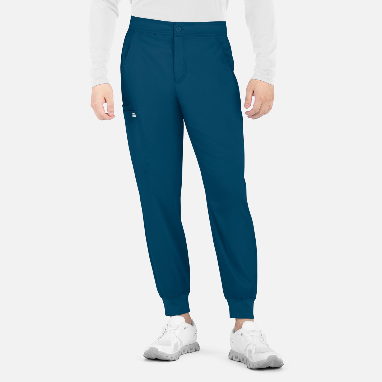 Matrix Mens 8501 Men’s Half Elastic Waistband Jogger Caribbean Blue