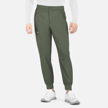 Matrix Mens 8501 Men's Half Elastic Waistband Jogger Olive