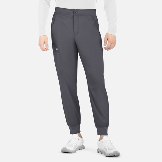 Matrix Mens 8501 Men’s Half Elastic Waistband Jogger Pewter