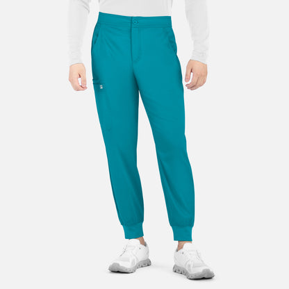 Matrix Mens 8501 Men's Half Elastic Waistband Jogger Teal