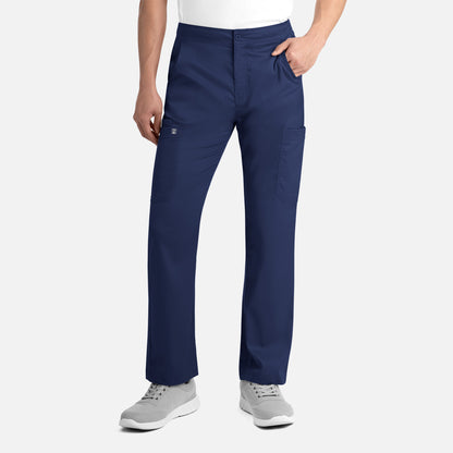 Matrix Mens 8502 Men's Half Elastic Waist Tapered Cargo Pant Navy