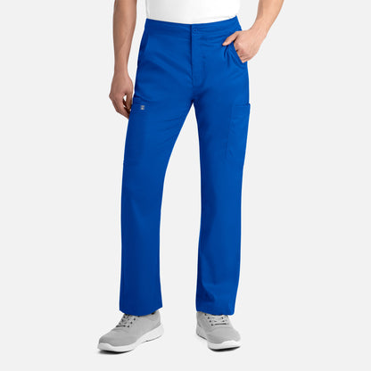 Matrix Mens 8502 Men's Half Elastic Waist Tapered Cargo Pant Royal Blue