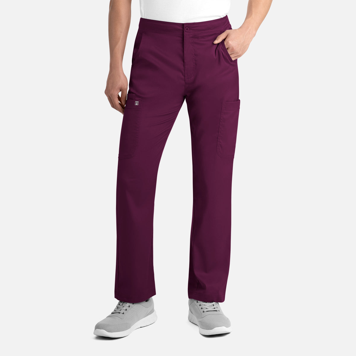 Matrix Mens 8502 Men's Half Elastic Waist Tapered Cargo Pant Wine