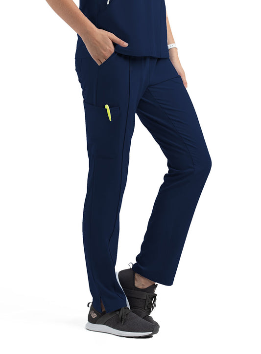 Matrix Impulse 8510 Women&#039;s Full Elastic Waist Tapered Leg Pant Navy