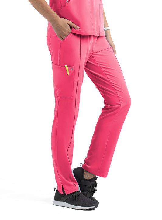 Matrix Impulse 8510 Women&#039;s Full Elastic Waist Tapered Leg Pant Watermelon