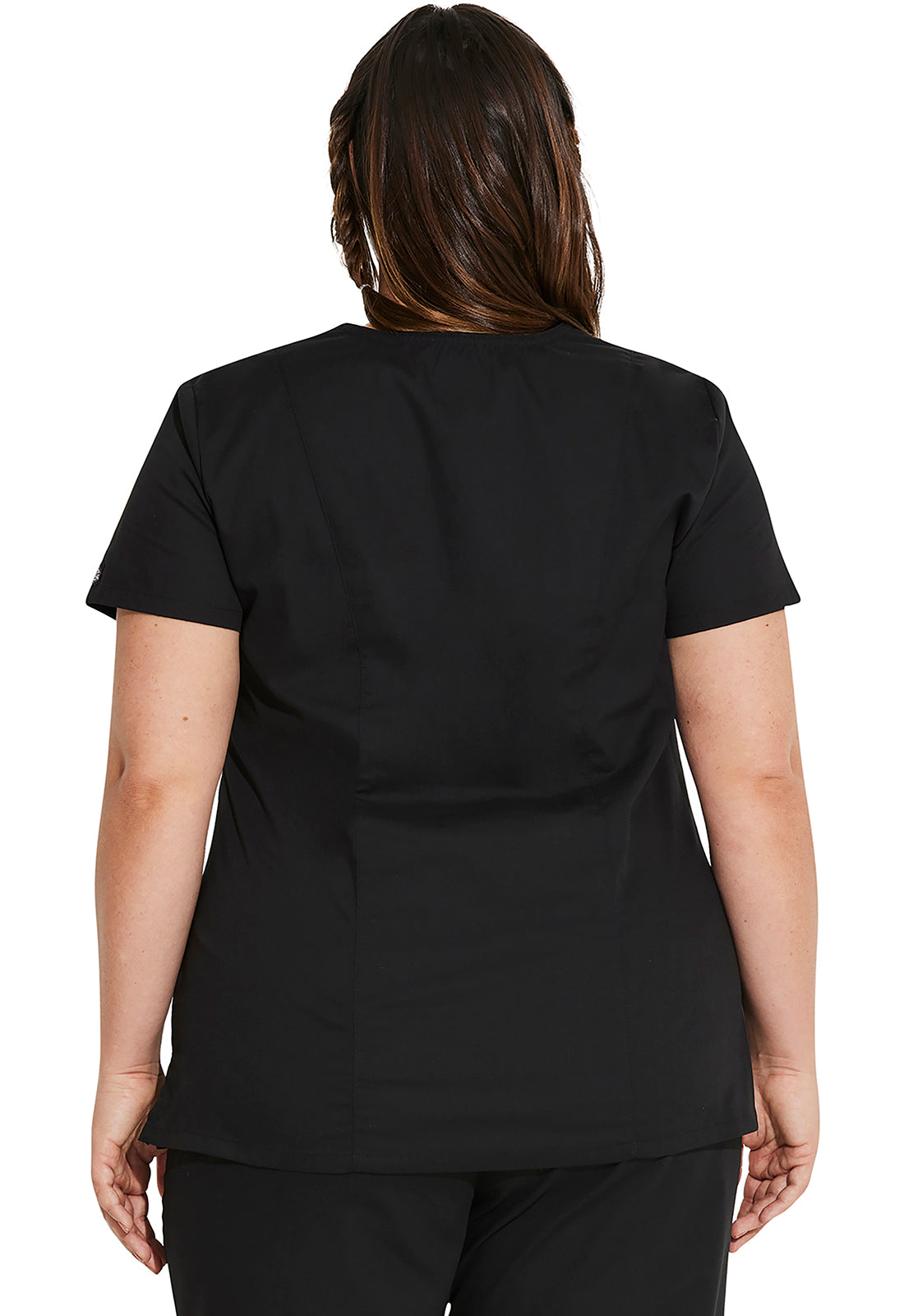 EDS Signature 85906 V-Neck Top Black Model Image Back | Dickies