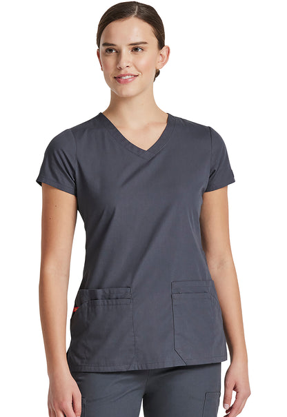 EDS Signature 85906 V-Neck Top Pewter