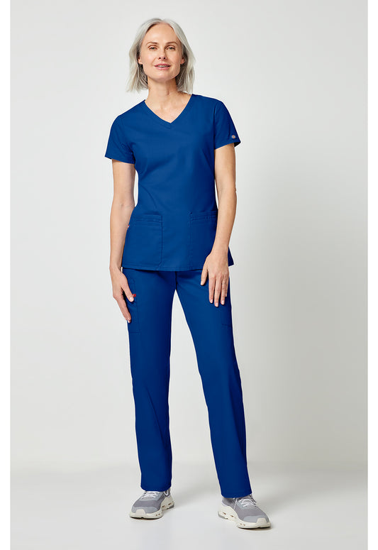 EDS Signature 85906 Women's V-Neck Scrub Top Royal