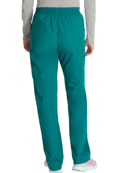 EDS Signature 86106 Natural Rise Tapered Leg Pull-On Pants Hunter Green Model Image Back | Dickies