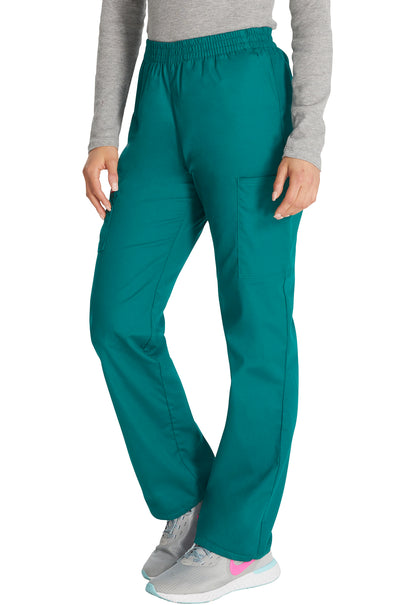 EDS Signature 86106 Natural Rise Tapered Leg Pull-On Pants Hunter Green Model Image Right Side | Dickies