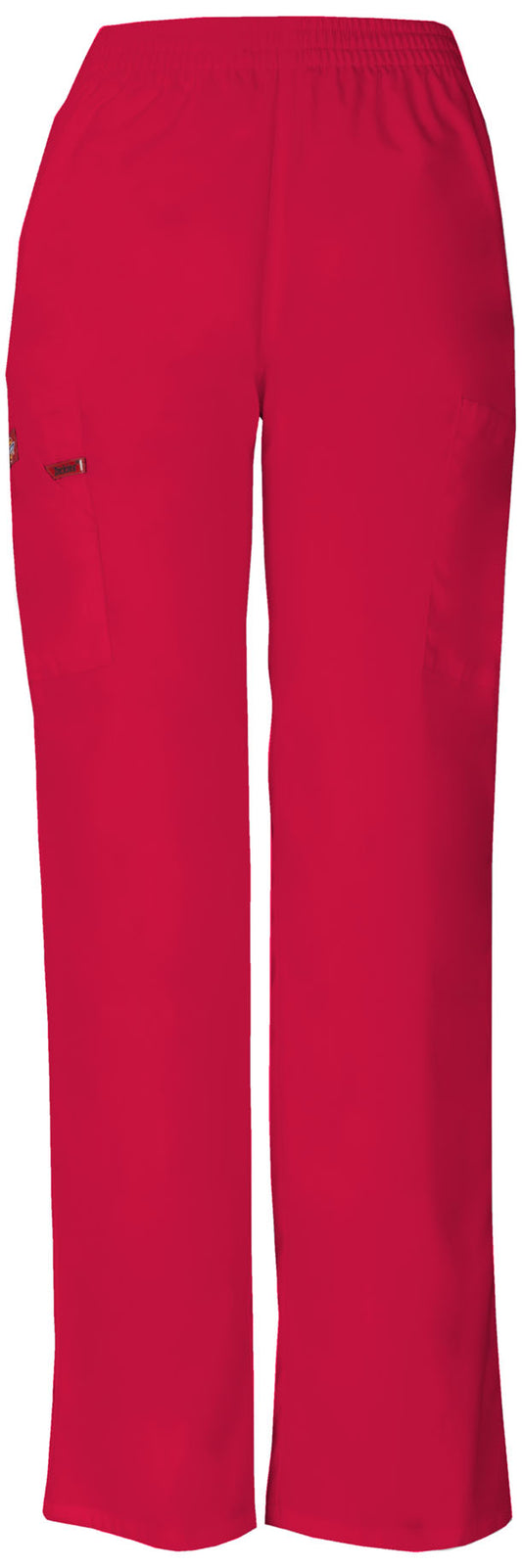 EDS Signature 86106 Natural Rise Tapered Leg Pull-On Pants Red Model Image Front | Dickies