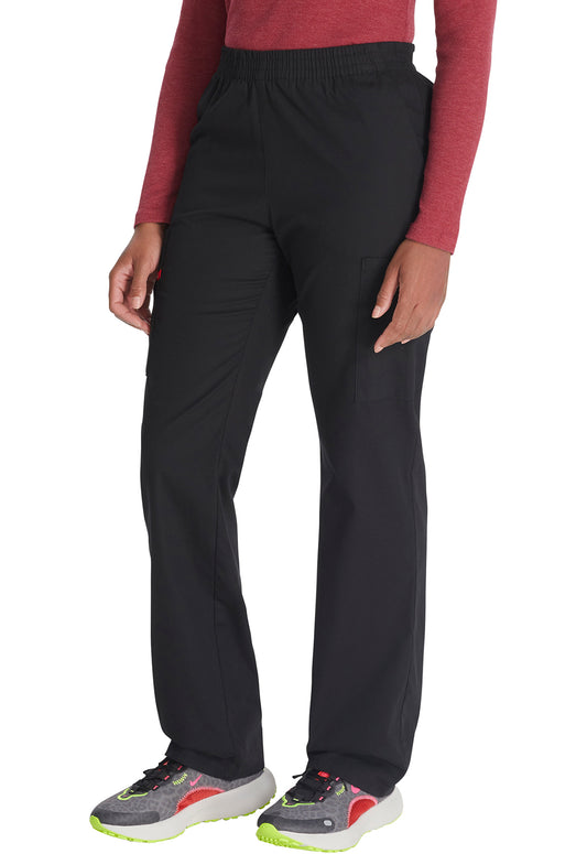 EDS Signature 86106 Natural Rise Tapered Leg Pull-On Pants Black Model Image Right Side | Dickies