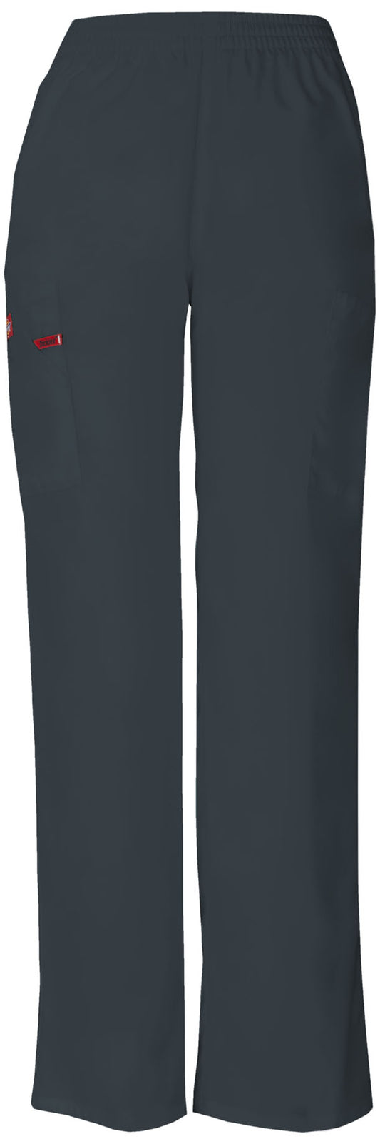 EDS Signature 86106 Natural Rise Tapered Leg Pull-On Pants Pewter Model Image Front | Dickies