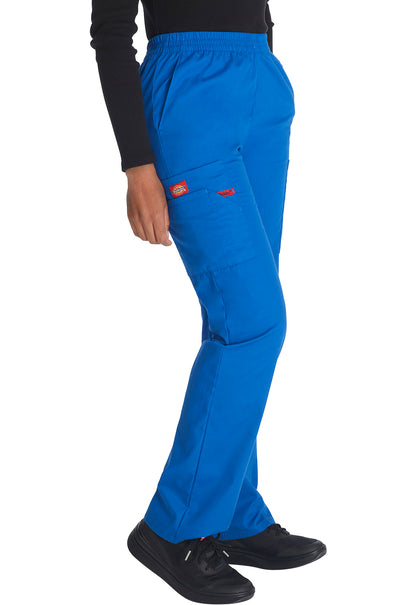 EDS Signature 86106 Natural Rise Tapered Leg Pull-On Pants Royal Model Image Left Side | Dickies