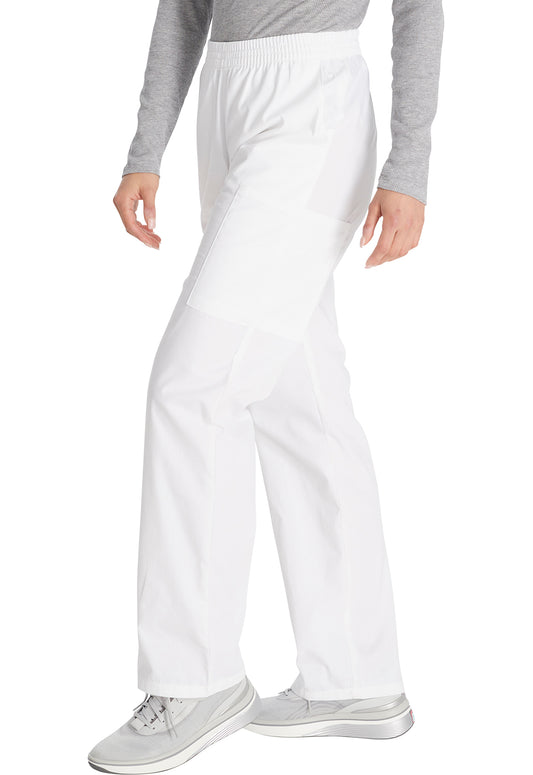 EDS Signature 86106 Natural Rise Tapered Leg Pull-On Pants White Model Image Right Side | Dickies