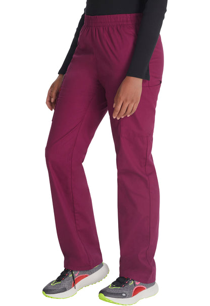 EDS Signature 86106 Natural Rise Tapered Leg Pull-On Pants Wine Model Image Right Side | Dickies