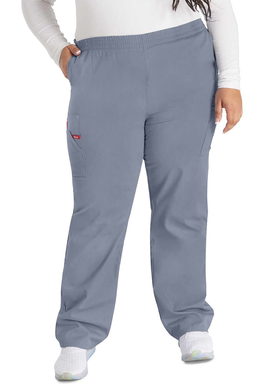 EDS Signature 86106 Natural Rise Tapered Leg Pull-On Pants Grey