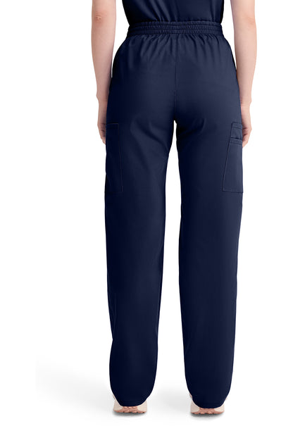 EDS Signature 86106 Women's Natural Rise Tapered Leg Pull-On Scrub Pants Navy