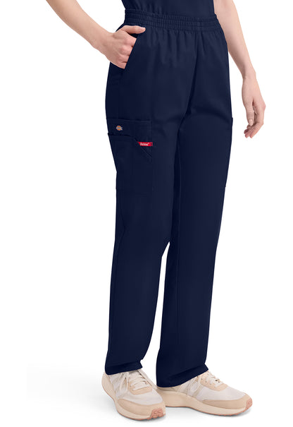 EDS Signature 86106 Women's Natural Rise Tapered Leg Pull-On Scrub Pants Navy