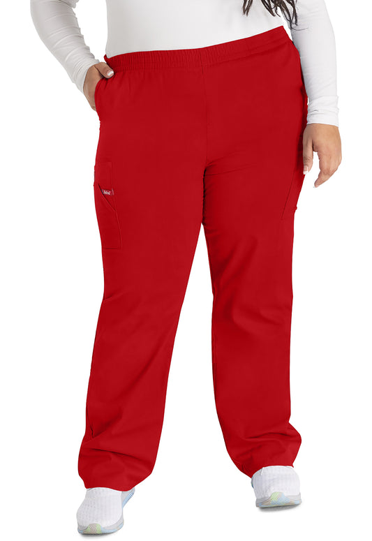 EDS Signature 86106 Natural Rise Tapered Leg Pull-On Pants Red