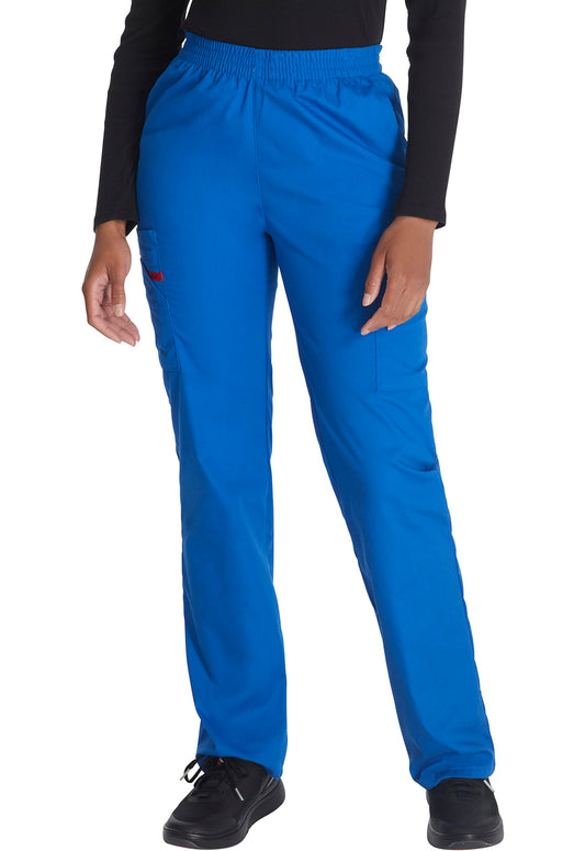 EDS Signature 86106 Women's Natural Rise Tapered Leg Pull-On Scrub Pants Royal